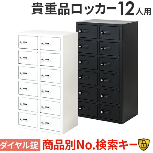 ロッカー 貴重品 収納 ダイヤル錠 12人用 NSAFE-26（商品番号：nsafe