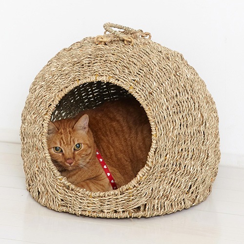 ちぐら 中 キャットハウス ねこハウス 猫用ベッド 28712（商品番号：20