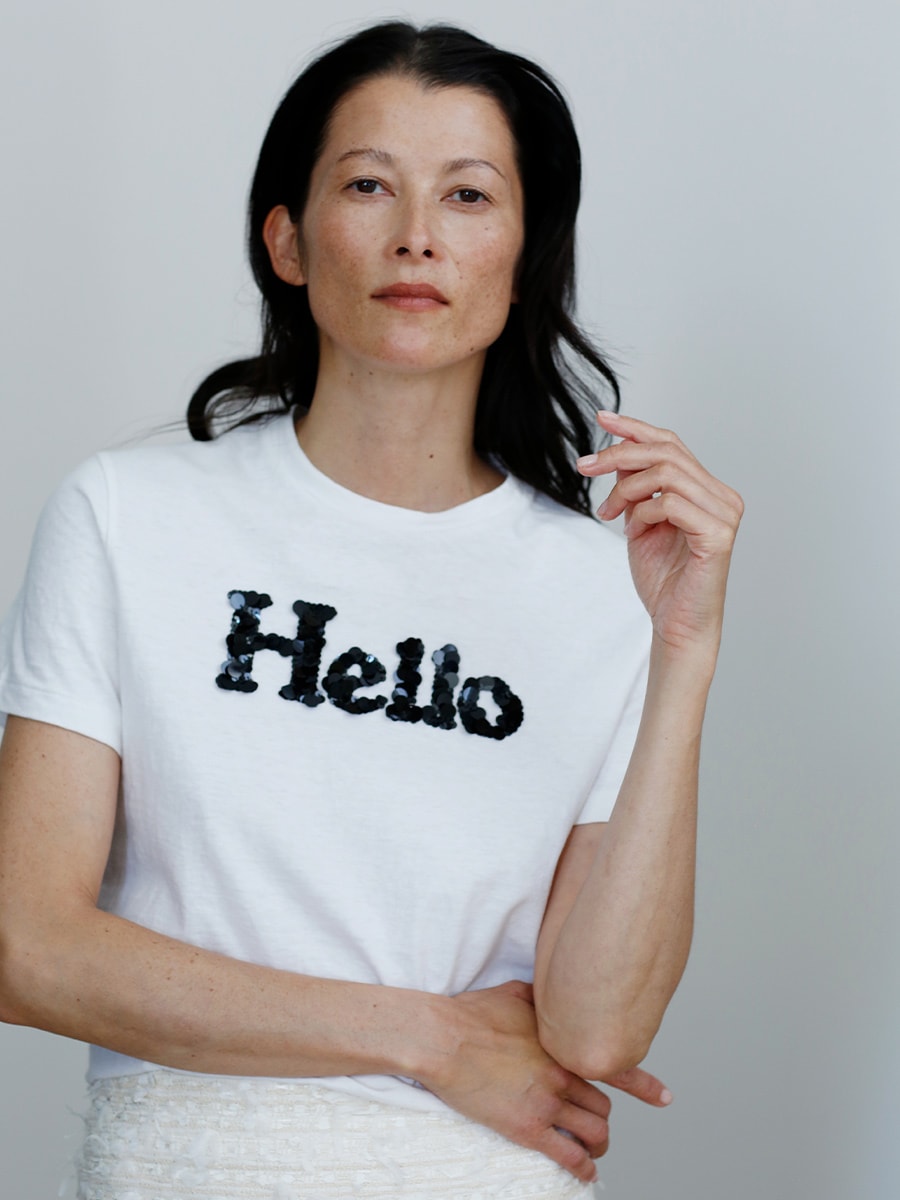 HELLO TEE SPANGLE | CUT&SEWN | MADISONBLUE
