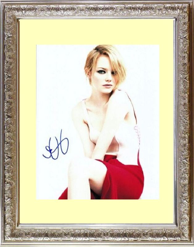 エマ・ストーン 直筆サイン入り写真 UACCrd証明書付 【公式通販】