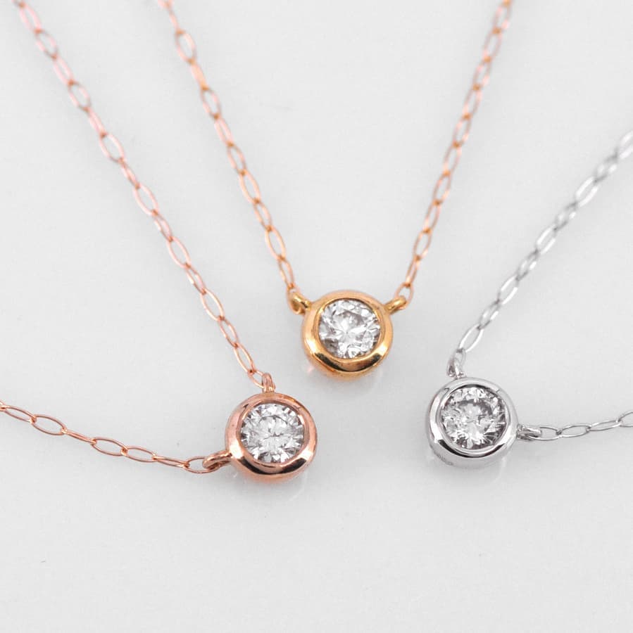 フクリン ダイヤモンド ネックレス 0.10ct /b0052 ジュエリー専門店