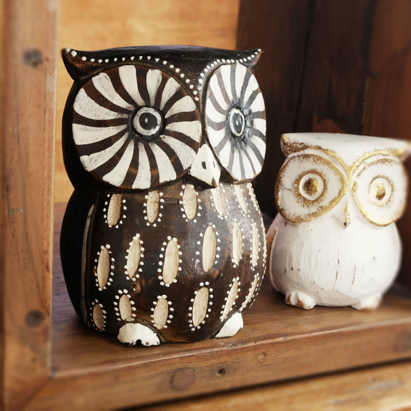 工房がんま フクロウの木彫り 流木 工房がんま (@hello_ganma