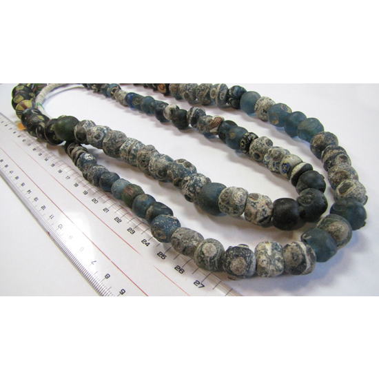 注文 紀元前後 銀化ローマングラスアイビーズ ローマンアイビーズ 銀化