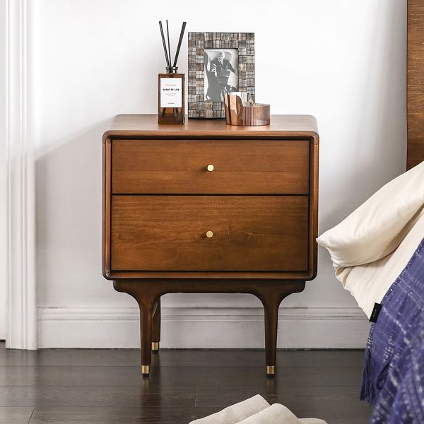 ジュリー サイドチェスト サイドテーブル ナイトテーブル 引出し 2段