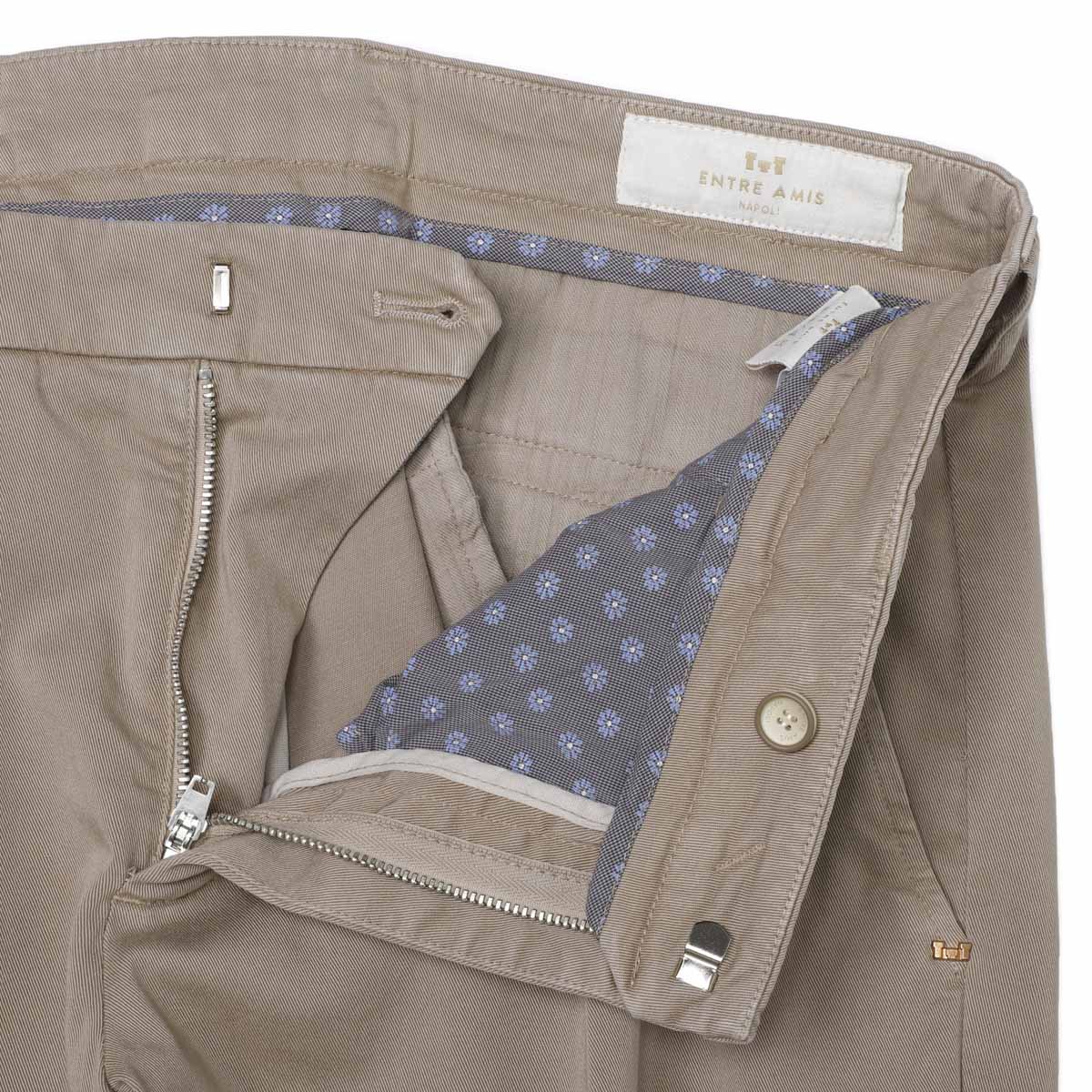 entre amis アントレアミ ジップフライパンツ/コットンパンツ/TK