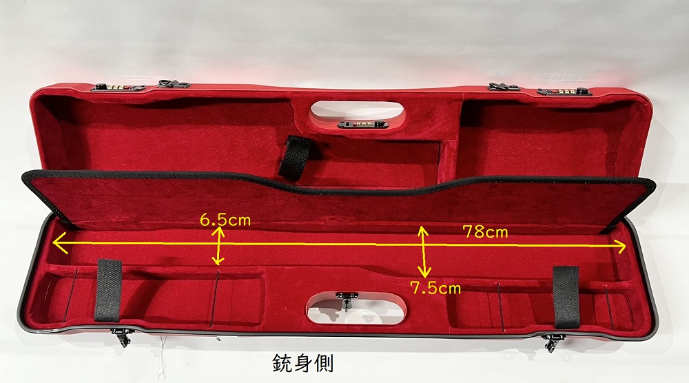Negrini ネグリーニ コンパクトガンケース上下二連用 蛍光グリーン