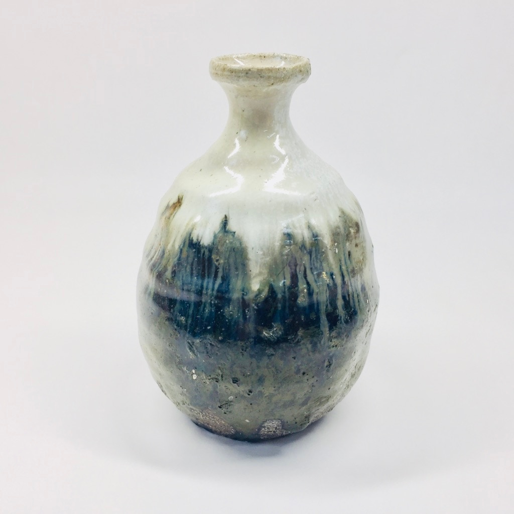 朝鮮唐津 古唐津 徳利 時代箱付 C R8434 朝鮮唐津 古唐津 徳利 時代箱