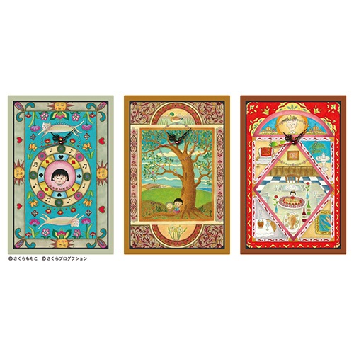 10営業日内に発送】ちびまる子ちゃん扉絵デザイン壁掛け時計 c.花輪君