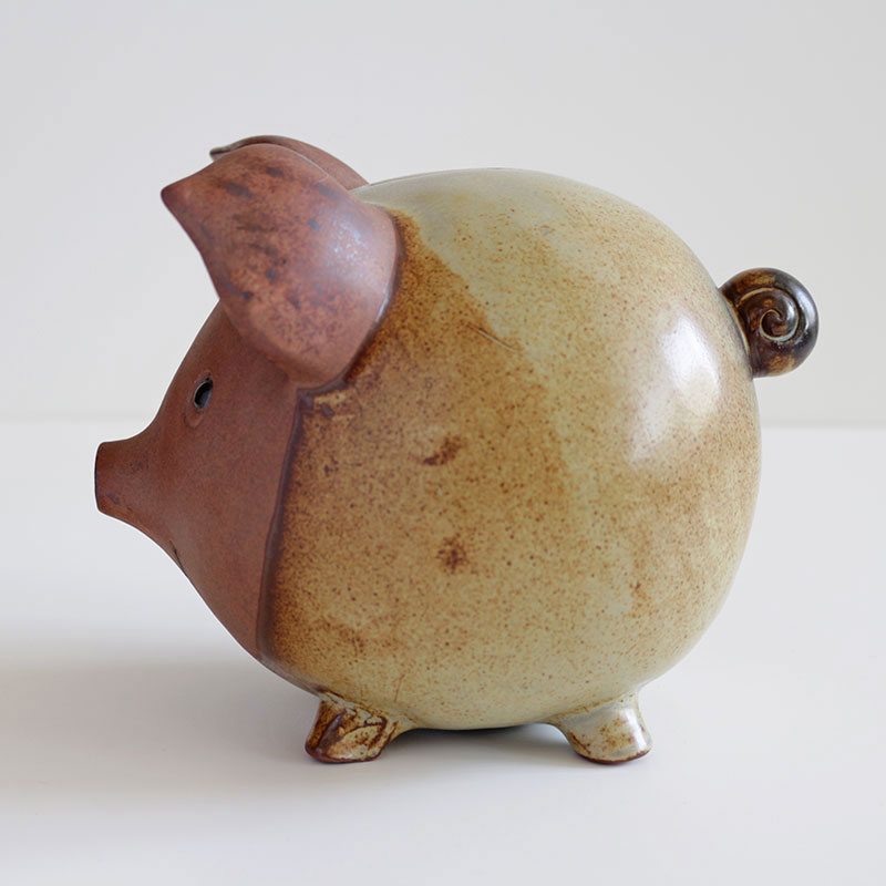 狸ダルマの貯金箱 陶器製 値下げ価格 最終値下げ レア品 マスターズ 陶器製