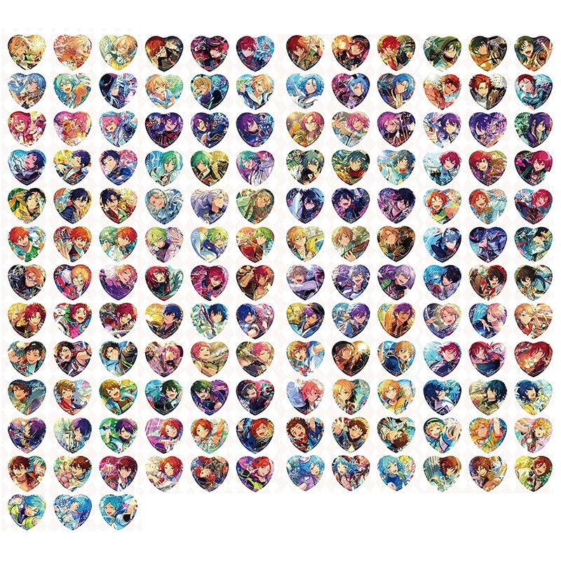 あんスタ 乱凪砂 ハート缶バッジ 63個 あんスタ 乱凪砂 ハート缶バッジ