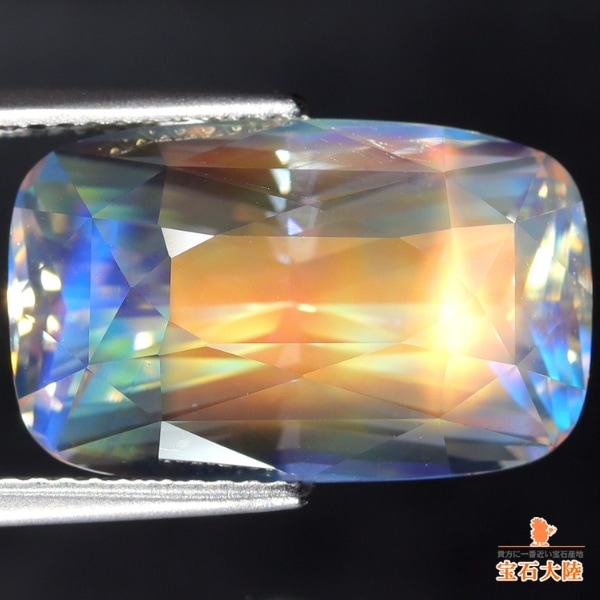 天然ラブラドライトムーンストーン大粒ルース鑑別書付