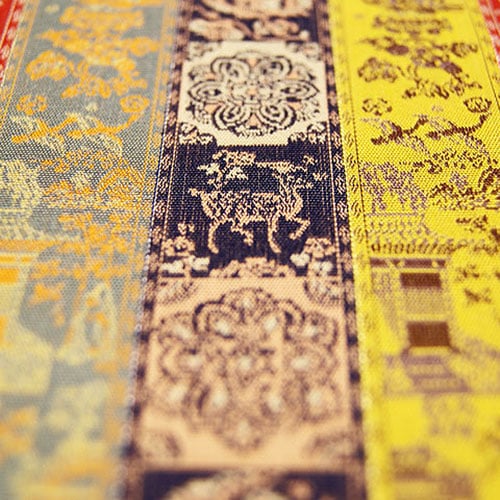 古帛紗 紅牙瑞錦（こうげずいきん） 龍村裂の通販は【茶道具のみのる園】