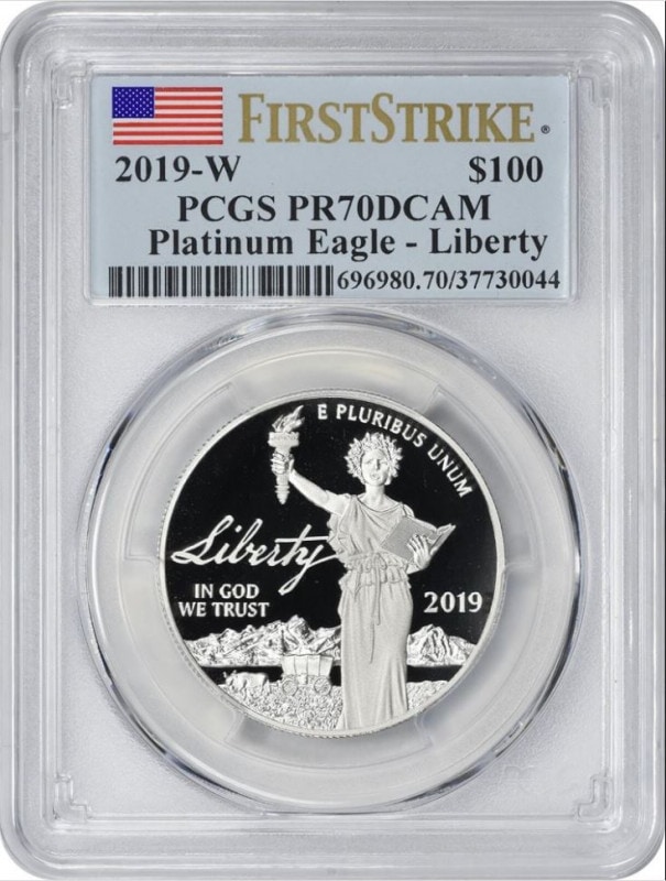 最高鑑定PCGS-PR70 DCAM FDI パラオ アロワナ 2019 銀貨