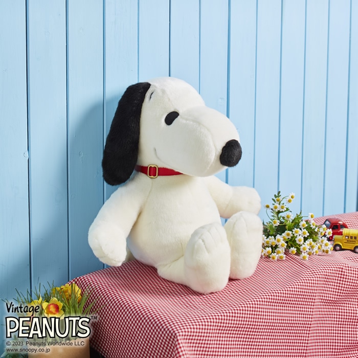 スタンダードヴィンテージスヌーピー L|【ぬいぐるみのセキグチ
