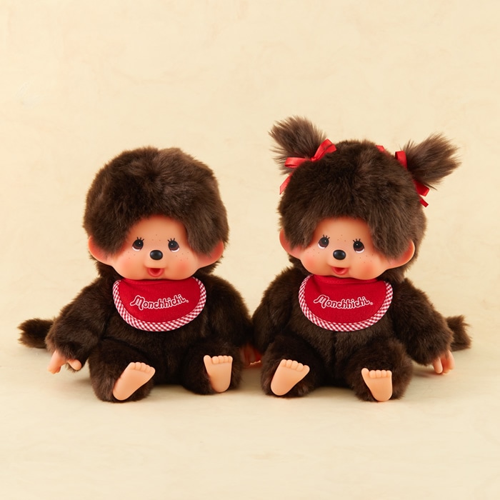 モンチッチ プレミアムスタンダード M ブラウン 男の子 座り