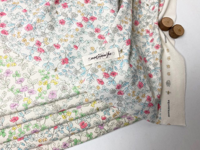 24/-CM裏毛ニット花とみつばち柄 バイオレット | 全てのアイテム