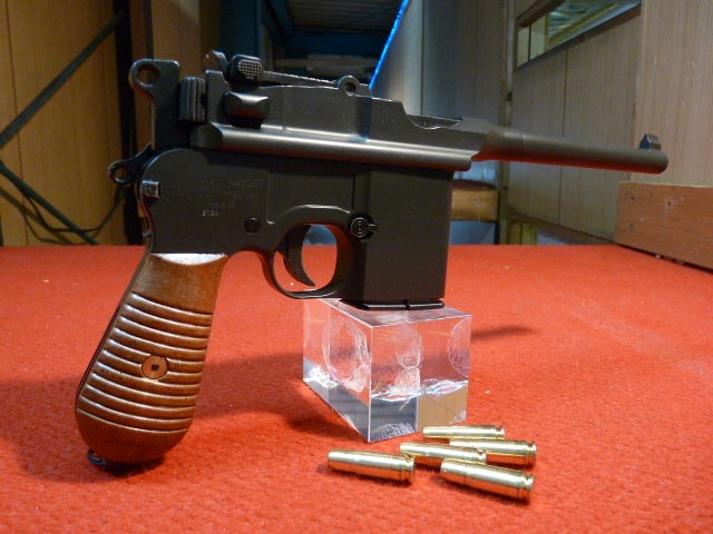 店内全品5％OFFクーポン】マルシン組立モデルガン モーゼルM712ABS