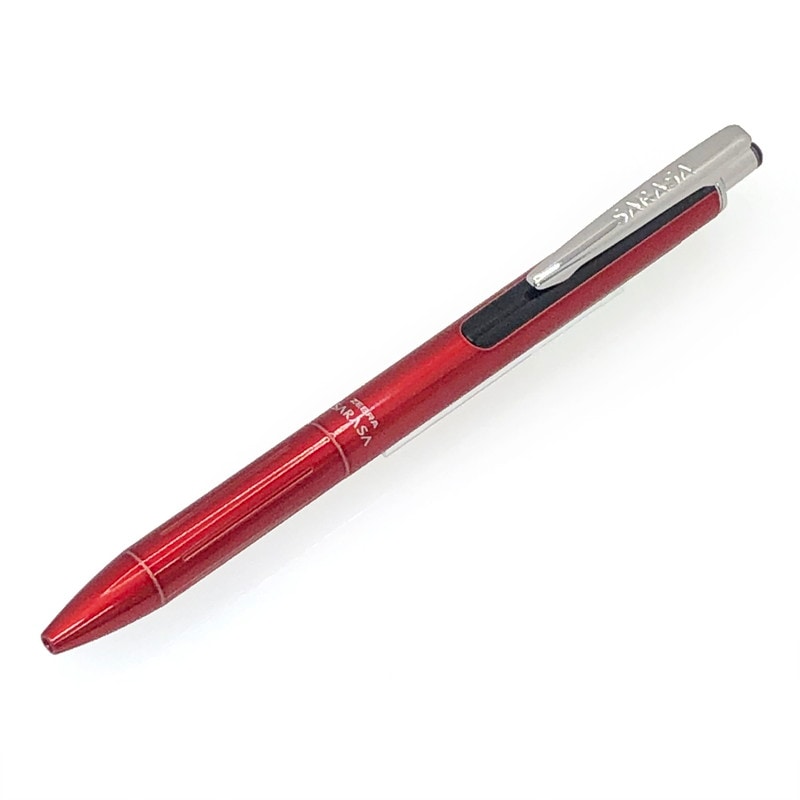 限定 ゼブラ サラサグランド ジェルボールペン 0.5 レッド×シルバー