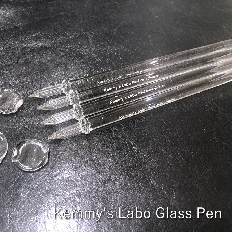 ケミーズラボ ガラスペン 日本製 極細/細字/中字/太字 ペタル（透明