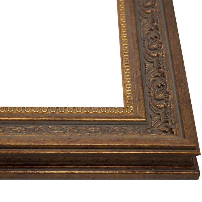 豪華金装飾 F4号 油彩額縁 ゴールドフレーム 布カバー 箱付き 豪華金