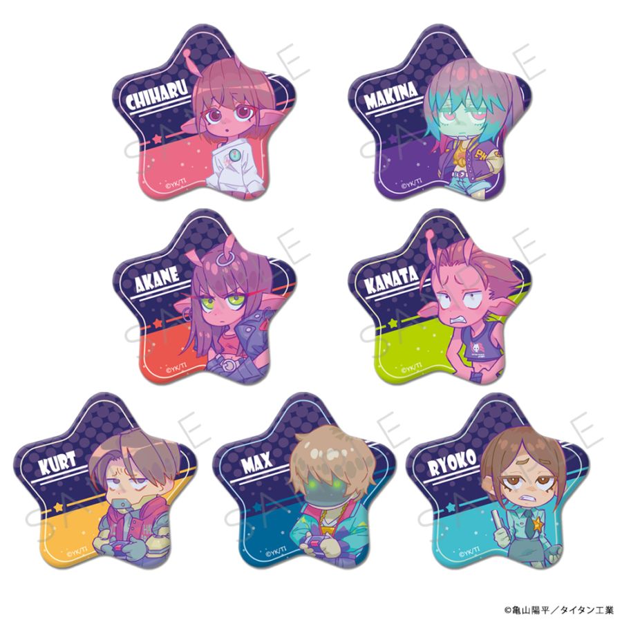 銀河特急 ミルキー☆サブウェイ クリアカード アクリルPOPバッジ