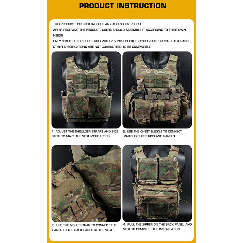 WoSporT Spiritus Systemsタイプ LV/119プレートキャリア | サバゲー