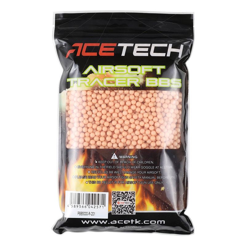 ACETECH プラトレーサーBB弾 (レッド) 0.20g/1kg(5000発) | 消耗品,BB