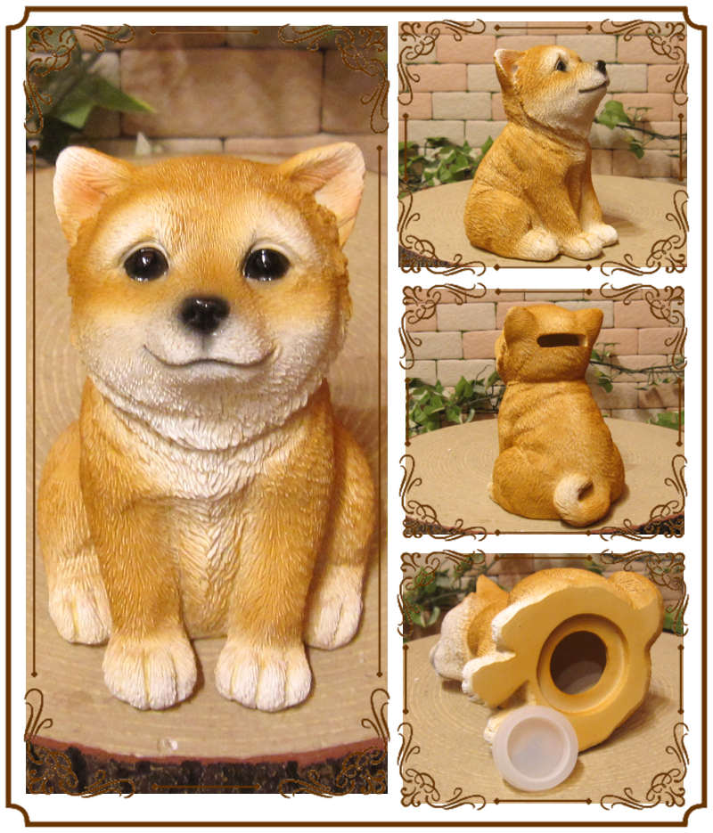 楽天市場】貯金箱 おしゃれ 陶器 犬 いぬ ドッグ オブジェ 置物