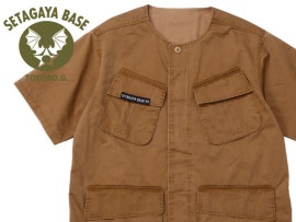 逆福 トグルボタンラウンドジャケット オリーブ / 世田谷ベース