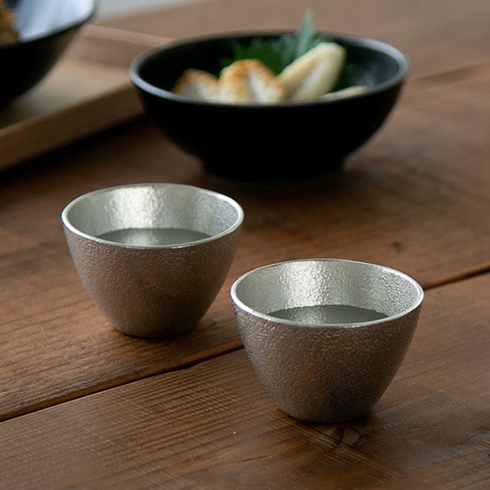 常滑出身 鯉江良二作 日本酒ぐい呑み2個箱入りセット 常滑出身 鯉江良