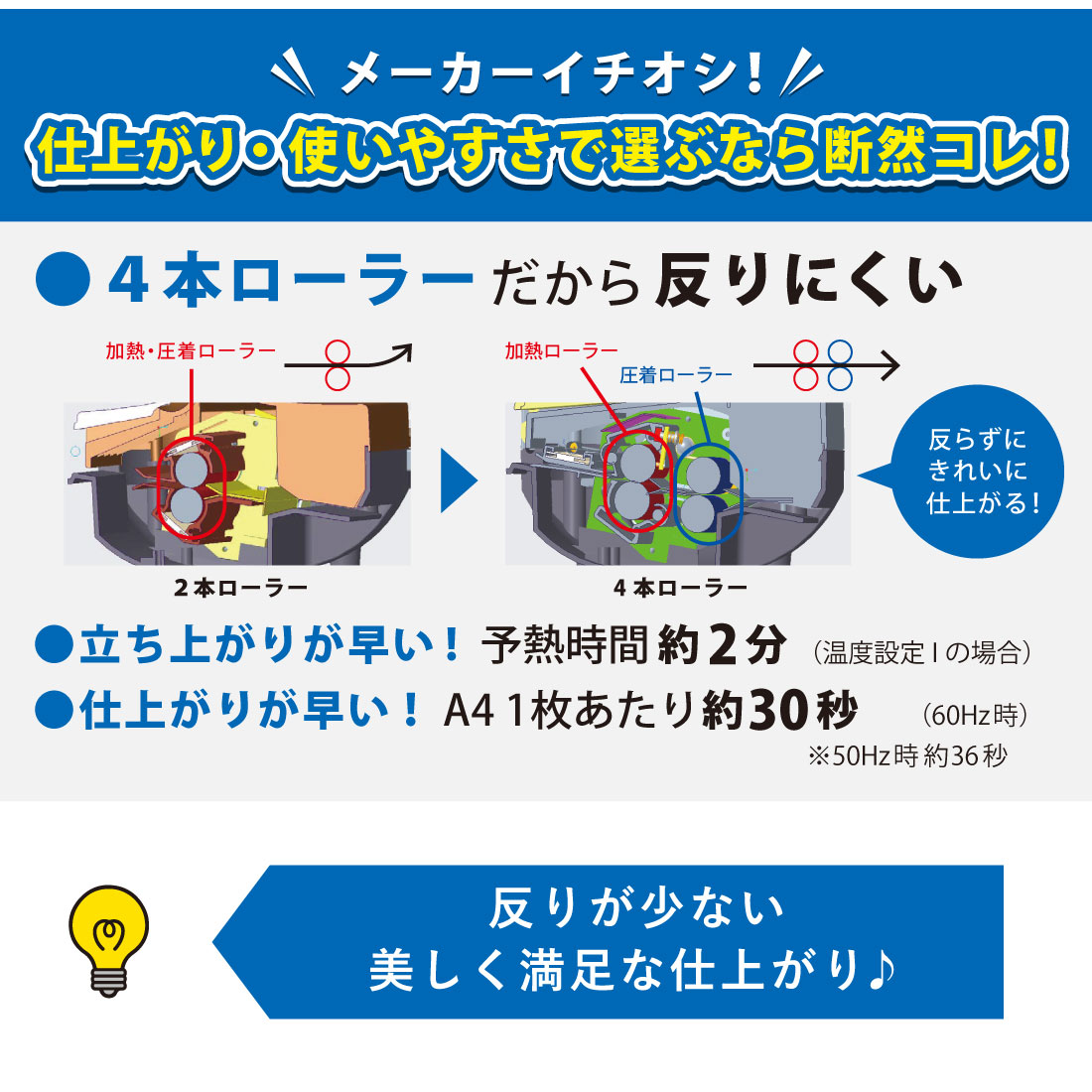 パーソナルラミネーター A3サイズ対応｜LAM-R432 00-5652｜通販なら