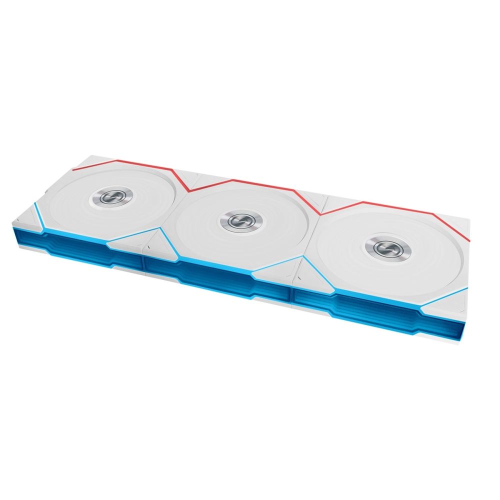 Lian Li UNI FAN TL WIRELESS LCD 120 WT Reverse Blade Triple Pack