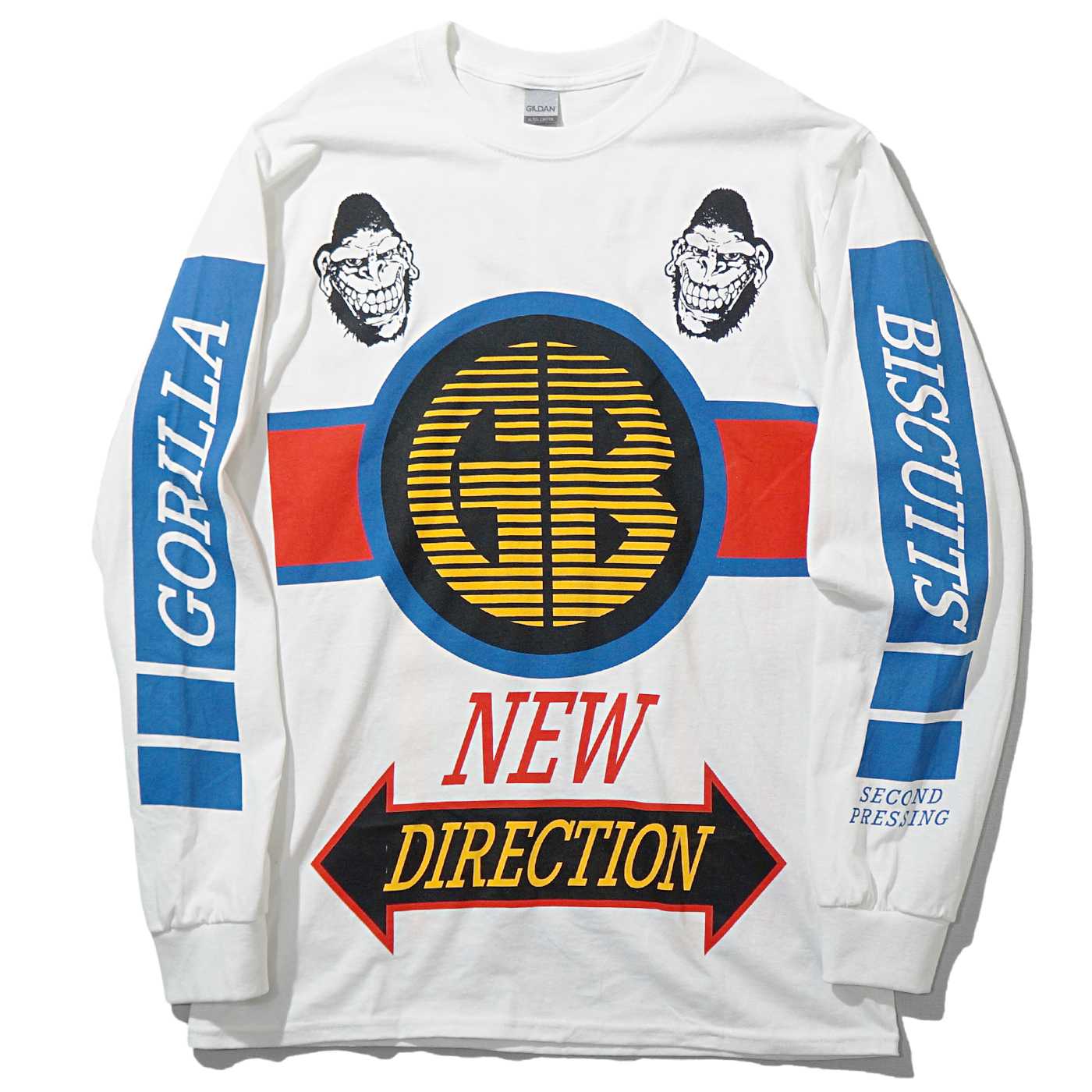 GORILLA BISCUITS ロングスリーブシャツ BMX-White | OSOMALO バンドT