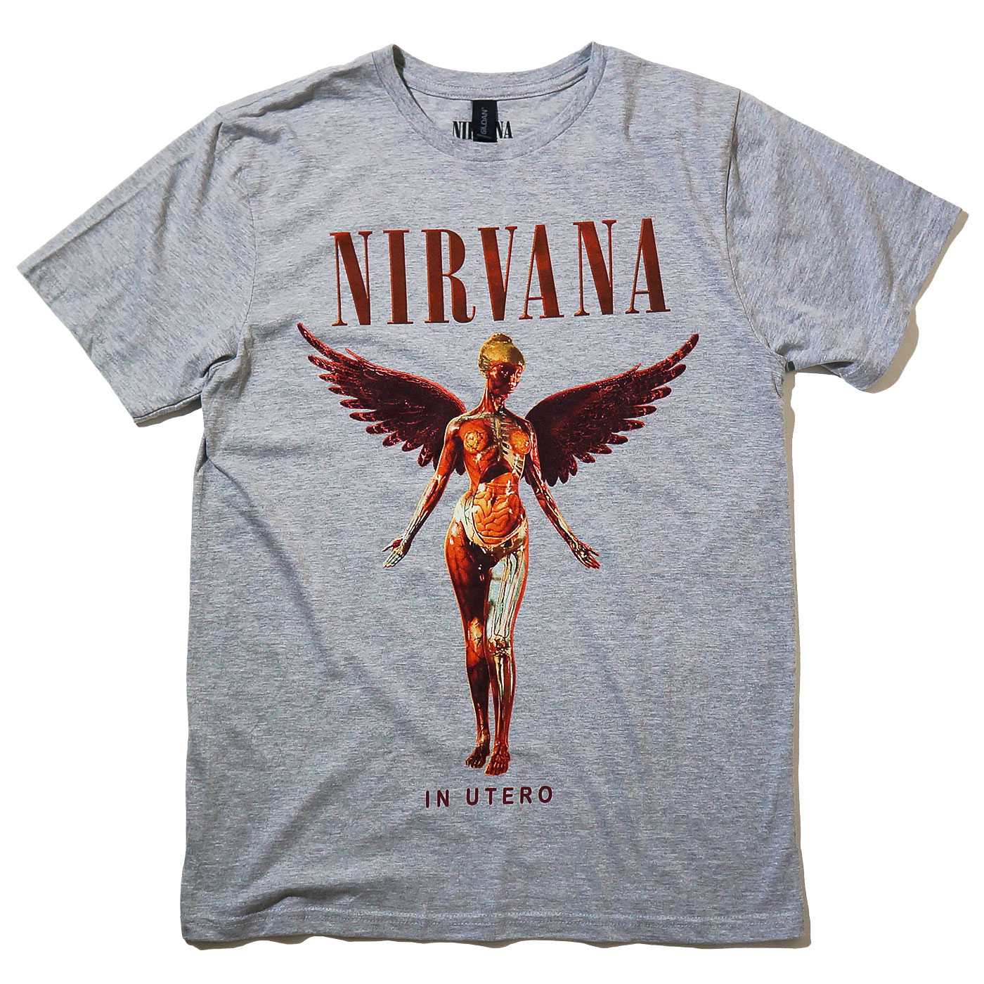 NIRVANA ニルヴァーナ Tシャツ In Utero-Grey | OSOMALO バンドTシャツ
