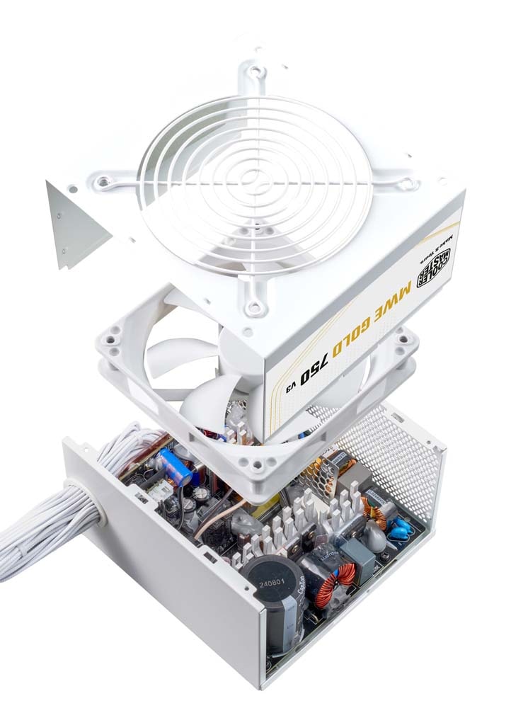 Cooler Master MWE Gold 750 V3 ATX 3.1 White Non-Modular PC電源