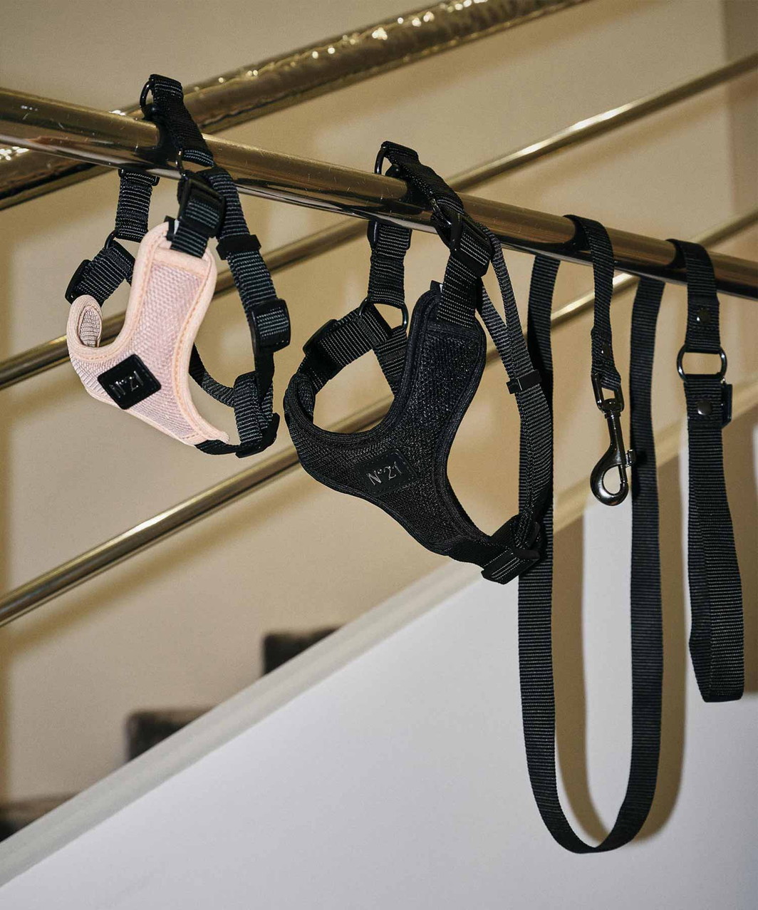 N21】 HARNESS+LEASH - BEIGE | ALL ITEMS -おしゃれなドッグウェアの