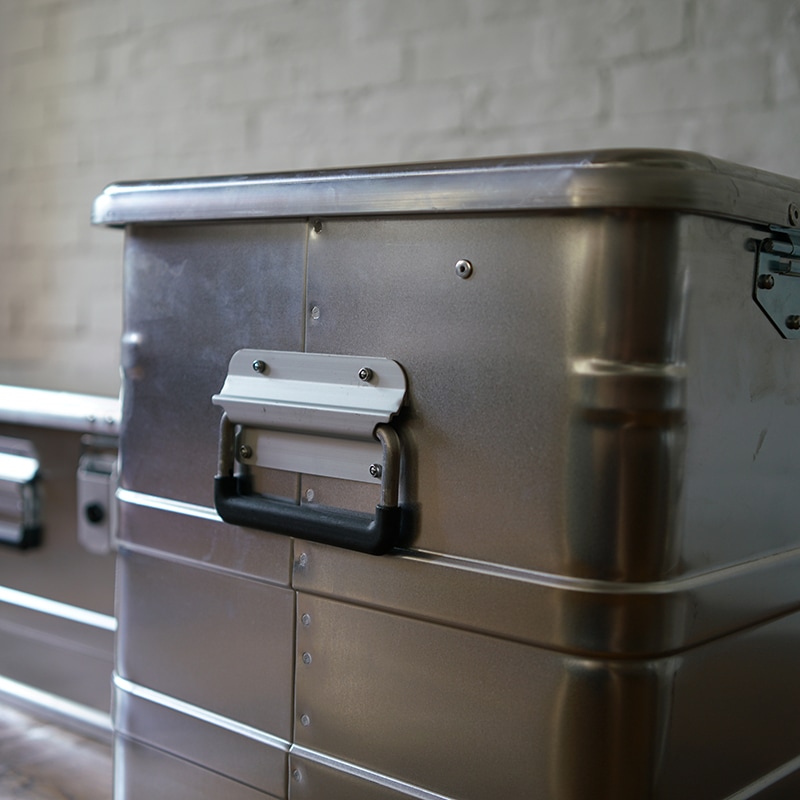 ALPOS ALUMINUM CONTAINER / with Lid - M（73L） | Metal Products