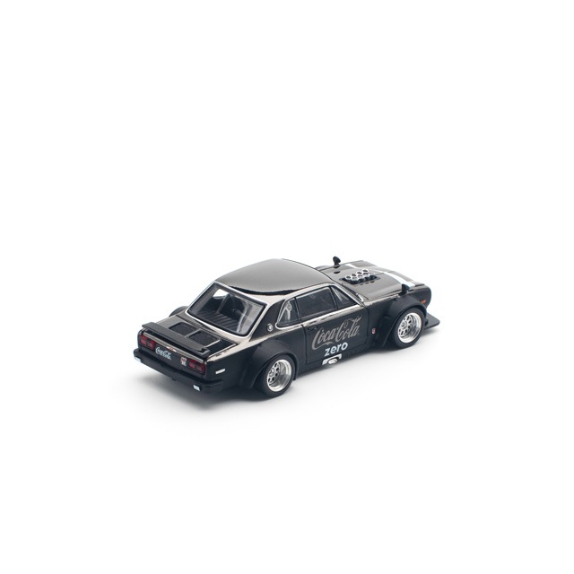 1/64 SKYLINE GT-R V8 DRIFT (HAKOSUKA) COCA COLA CHROME BLACK