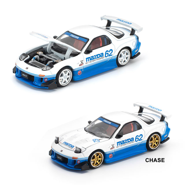 POP RACE x Enigma 1/64 MAZDA RX7 (FD3S) BLUE / WHITE マツダ RX-7
