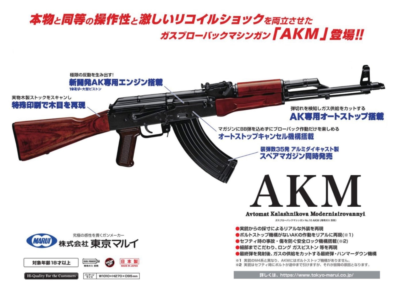 AKM 東京マルイ　ガスブローバック　美品 東京マルイ ガスブローバック AKM | 東京マルイ,ガスガン,ガスブロー