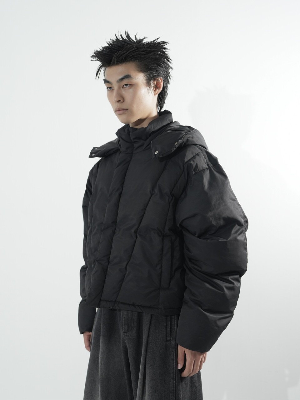 Eve 花嵐 ジップアップ ジャケット ネイビー Mサイズ Eve 花嵐 ジップ