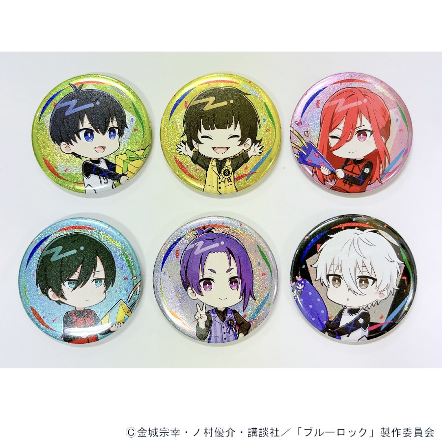 ブルーロック ブルロ 缶バッジ 糸師凛 潔世一 プリンセスカフェ ブルー