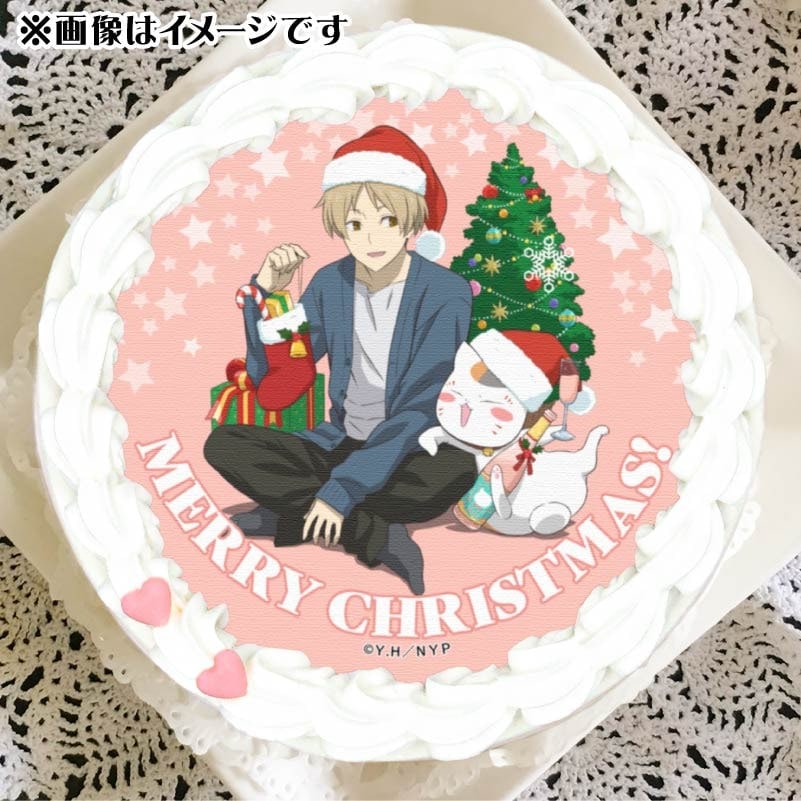 Xmasプリケーキ2024（夏目貴志＆ニャンコ先生(描きおろしイラスト