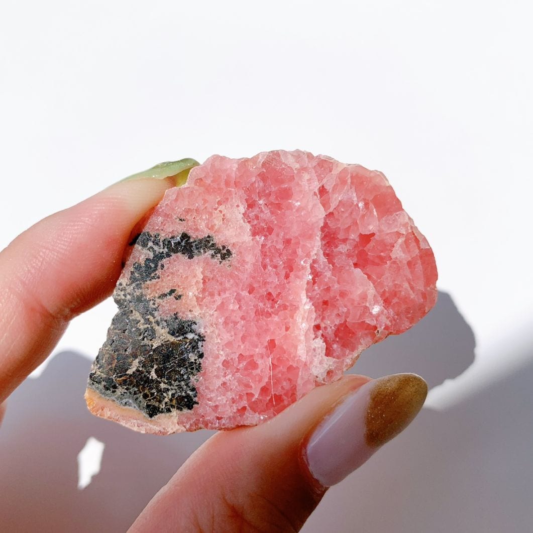 エミールベッカーパイライトフラミンゴ 鉱物ローズクォーツ