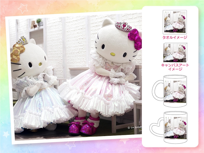 推しキャラ工房】ハローキティ50周年① 【クッション・トートバッグ