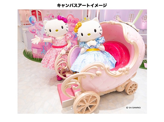 推しキャラ工房】ハローキティ50周年⑦ 【ハンドタオル・キャンバス