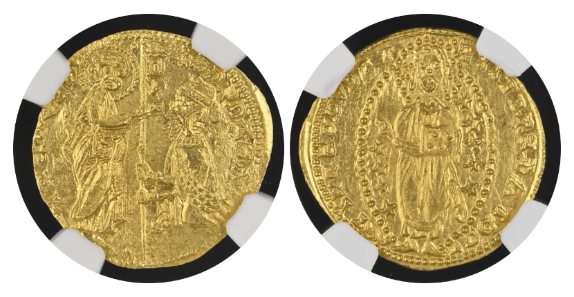 MS64】1346?1364年 イタリア アカイア公国 ゼッキーノ金貨 | すべての