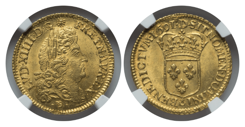 フランス 1876A 20フラン エンジェル エンゼル 金貨 NGC MS64 - 【鑑定