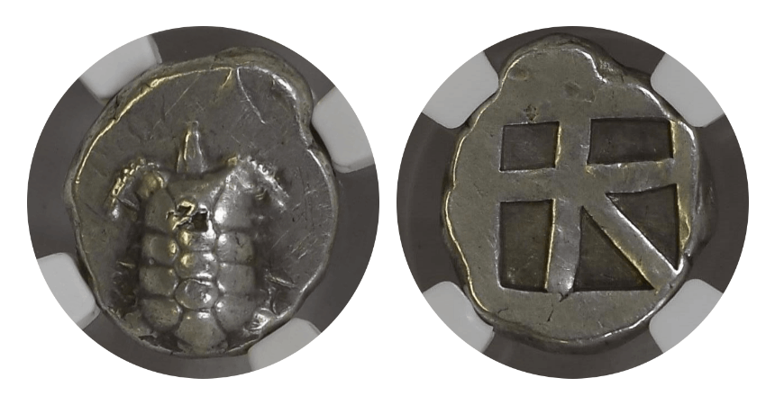 XF 4/5 2/5】紀元前457年?350年 古代ギリシア アイギナ（エギナ）島 海