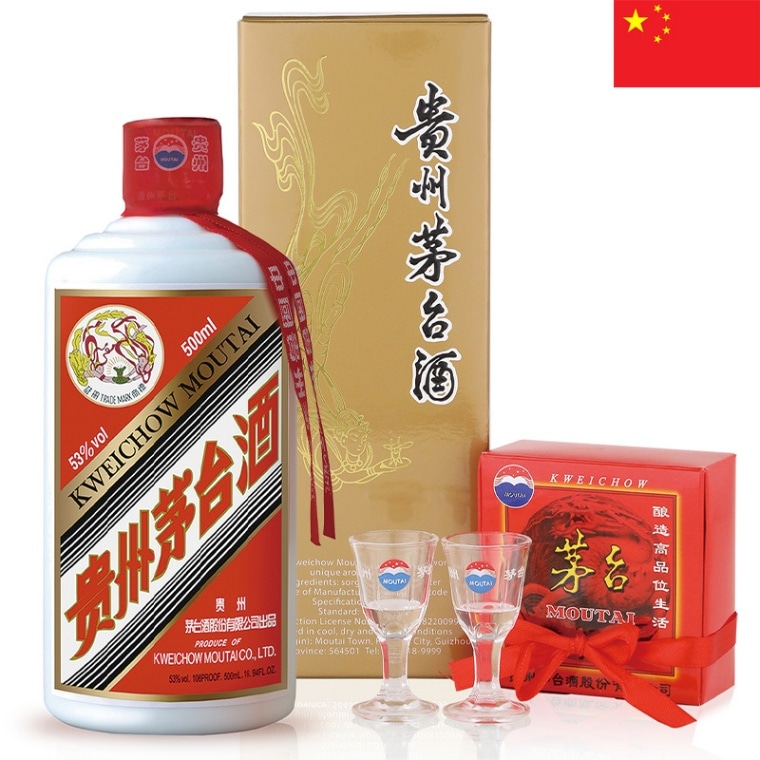 新品・未開封】貴州茅台酒 Kweichow Moutai 500ml グラス付 貴州茅台酒